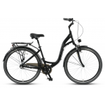 Mestský retro bicykel 28" Kands Venice čierno-biely 3-rýchlostný hliníkový 19" 2021